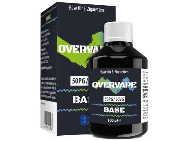 Overvape Basisliquid 50PG/50VG 100ml