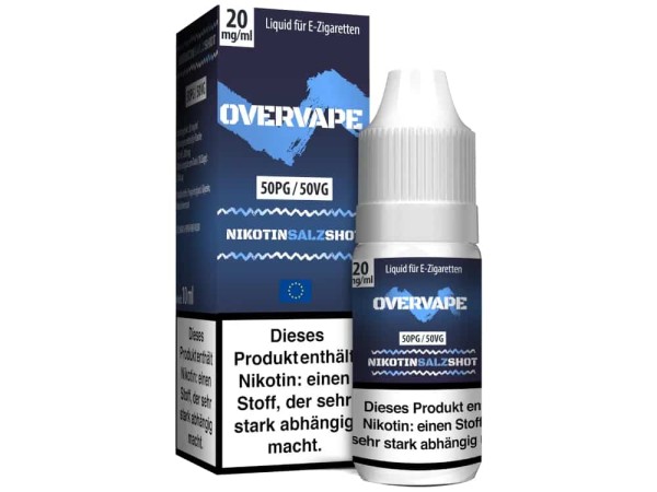 Overvape - Nikotinsalz Shot 50PG/50VG 20 mg/ml