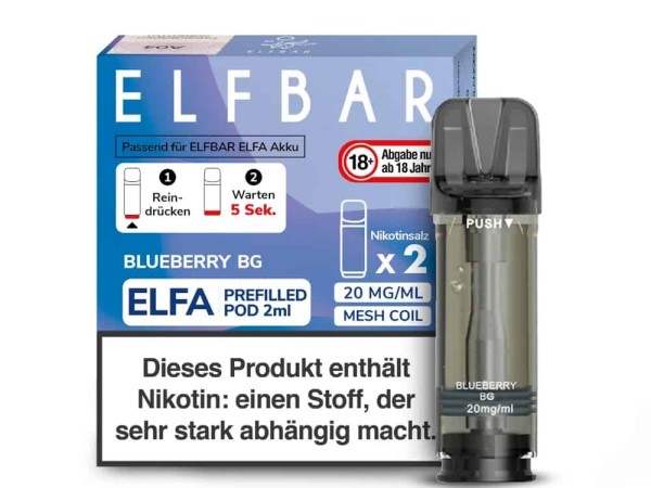 ELFBAR Elfa Pod Blueberry BG 2er Pack