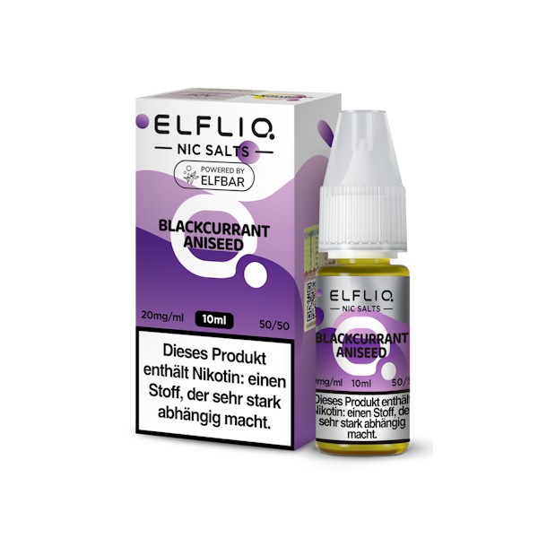 ELFLIQ - Blackcurrant Aniseed - Nikotinsalz Liquid