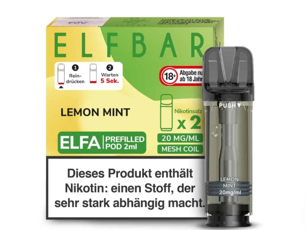 ELFBAR Elfa Pod - Lemon Mint