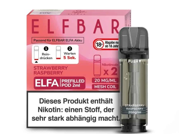 ELFBAR Elfa Pod Strawberry Raspberry 2er Pack